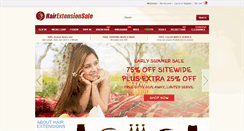 Desktop Screenshot of hairextensionsale.com